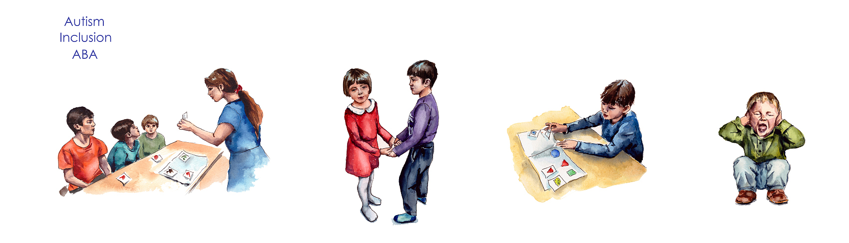 Illustrated English learning activities for children