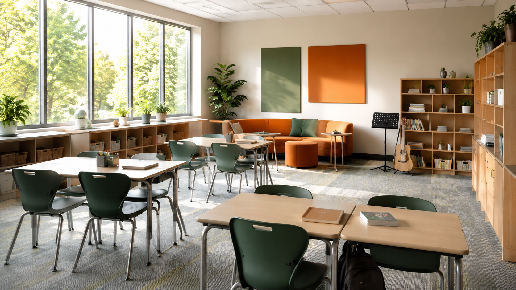 Safe student-centered Reindeer classroom space